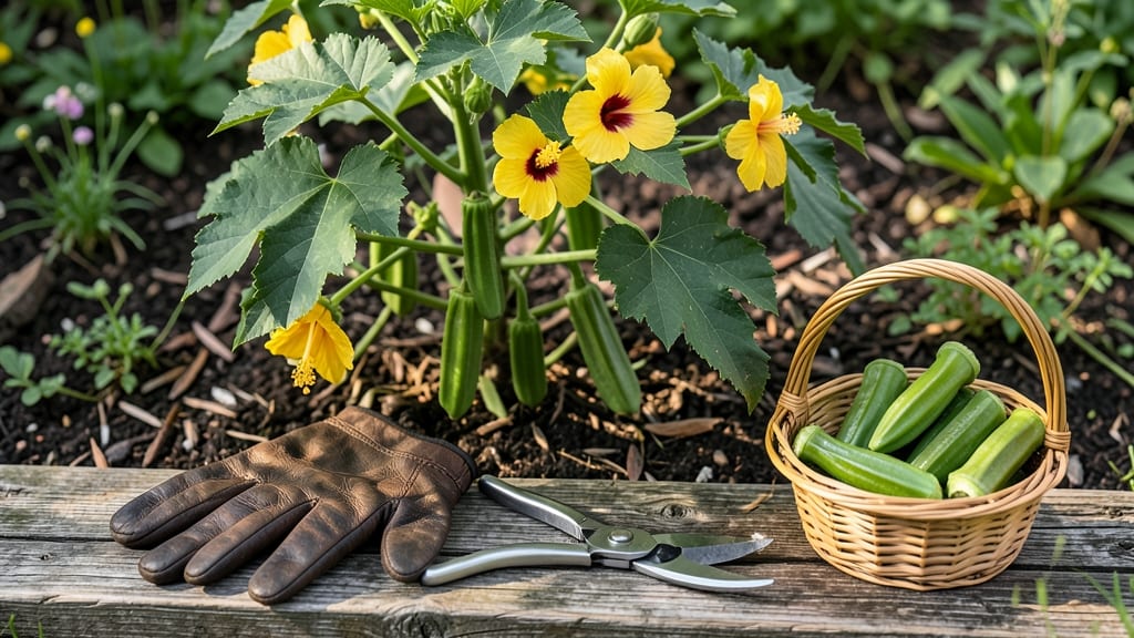 How to Know When to Pick Okra: 3 Tactile Tests for Crisp Pods