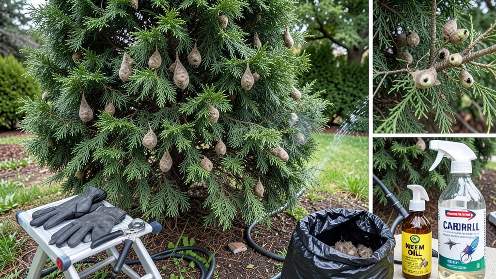 How to Get Rid of Bagworms on Evergreens: Organic Spray That Stops Them in Their Tracks