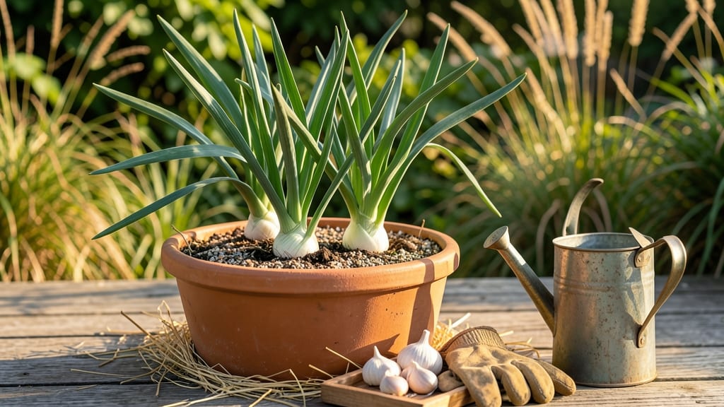 How to Grow Garlic from Cloves in Containers: Year-Round Harvest With Minimal Space