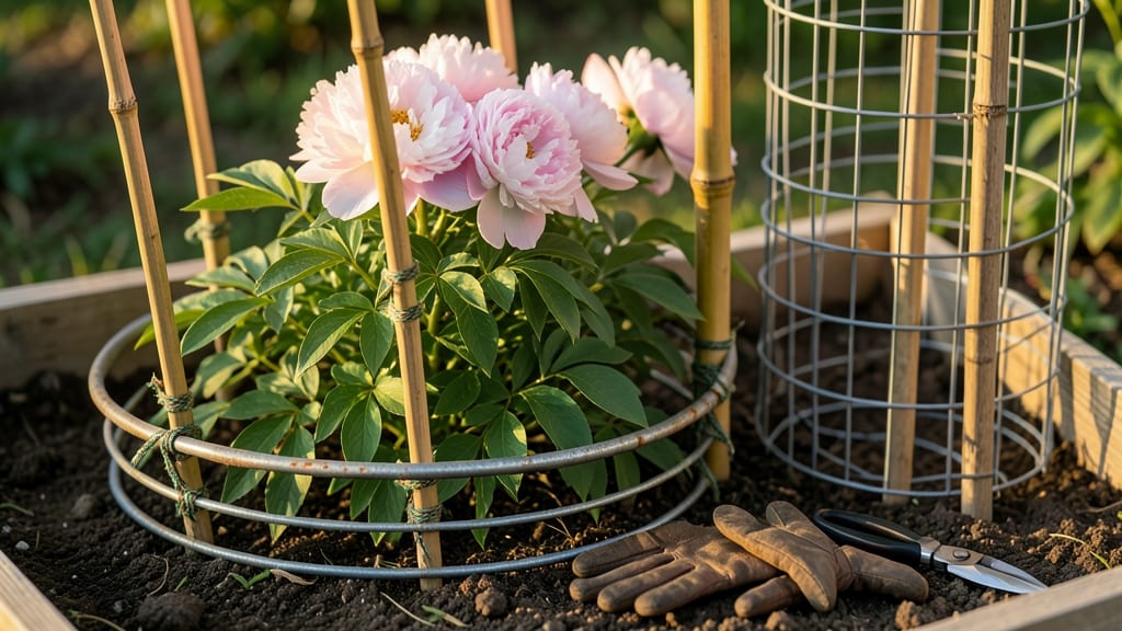 How to Make Peonies Stand Tall: Foolproof Staking Tricks for Towering Blooms