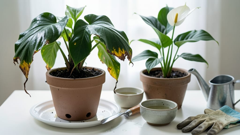 How to Fix an Overwatered Peace Lily: Root Rescue With 3 Humidity Tricks
