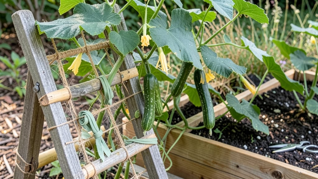 How to Hang Cucumber Plants: Vertical Space-Saving for Bountiful Vines