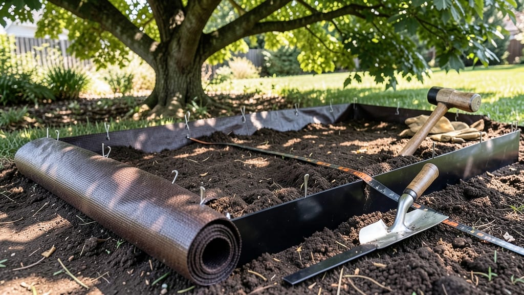How to Install Landscape Fabric and Edging: Weed-Blocking Foundation in 3 Simple Steps