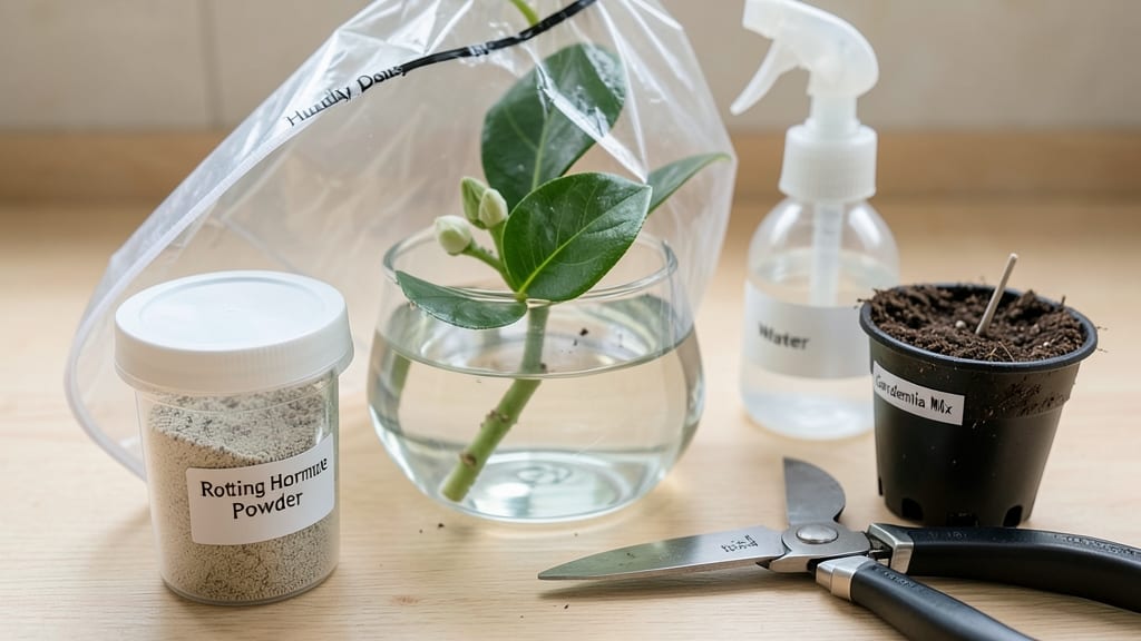 How to Grow Gardenias From Clippings: Rooted Stems in Water in 4 Weeks