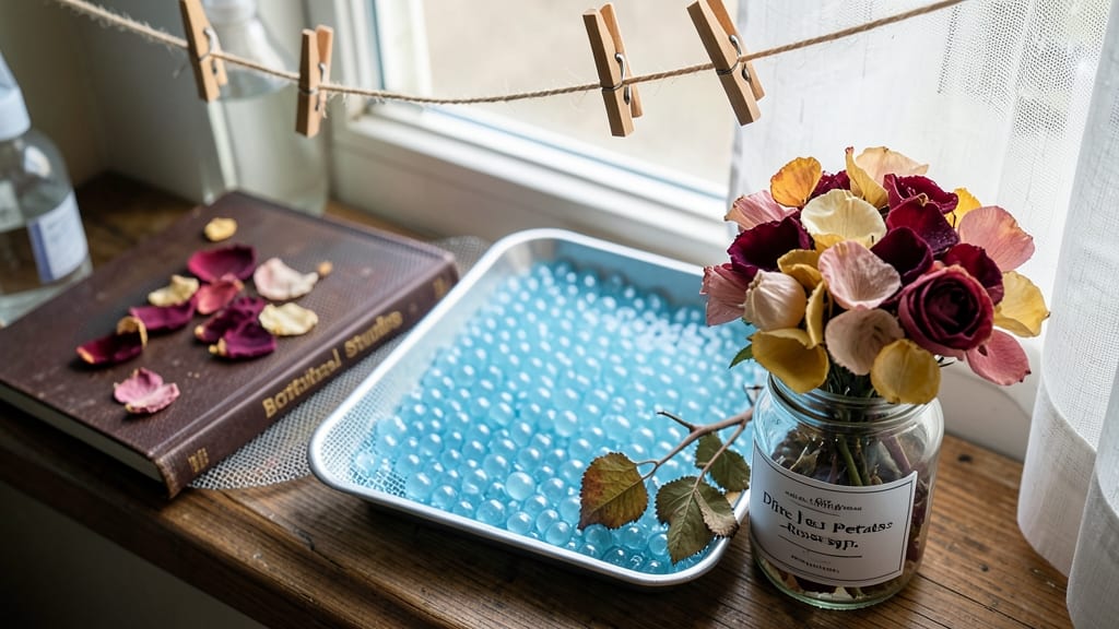 How to Dry Roses to Keep Their Color: Sunlight and Silica Gel Method