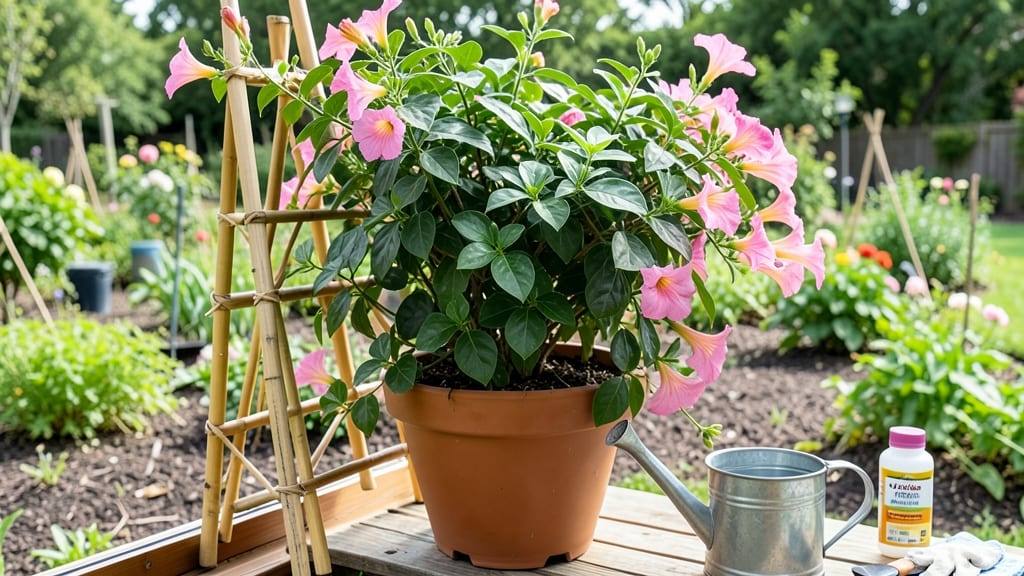 How to Care for Mandevilla in Pots: Thriving Tropics Without the Fuss