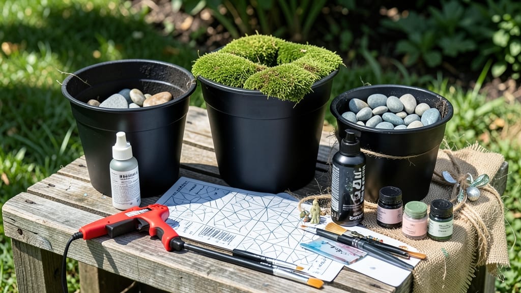 How to Decorate Black Plastic Pots: Bold Paint Patterns That Last Through Rain
