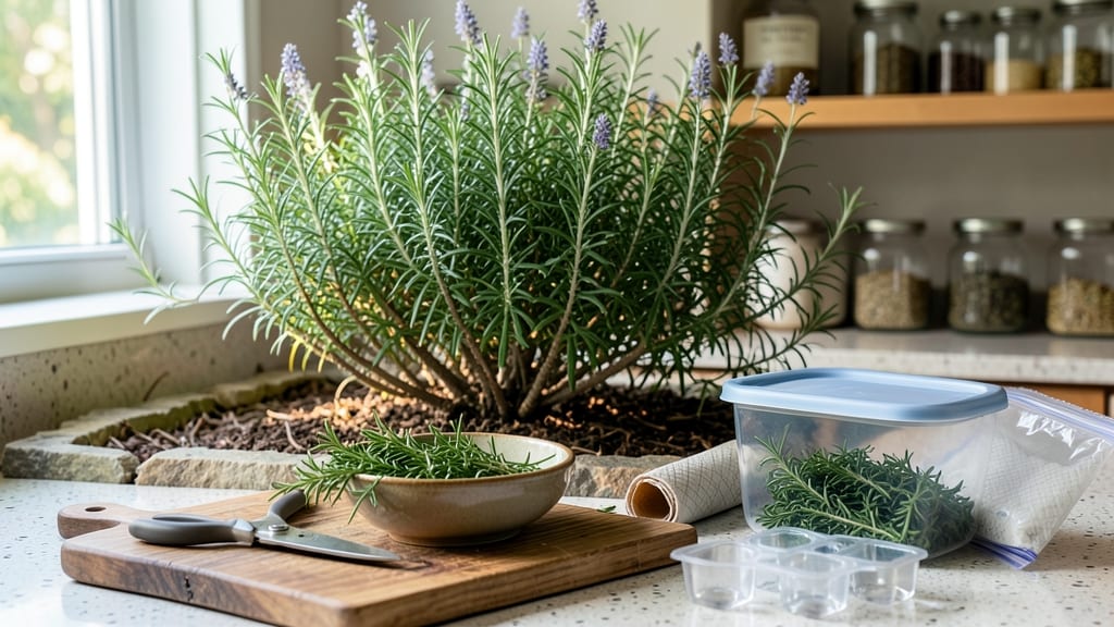 How to Freeze Rosemary from the Garden: Preserve Aromatic Needles for Year-Round Cooking