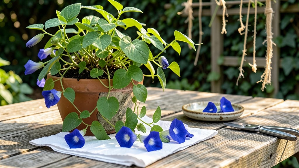 How to Dry Butterfly Pea Flower for Tea: Sunlight-Shifted Brew With Vivid Color Magic