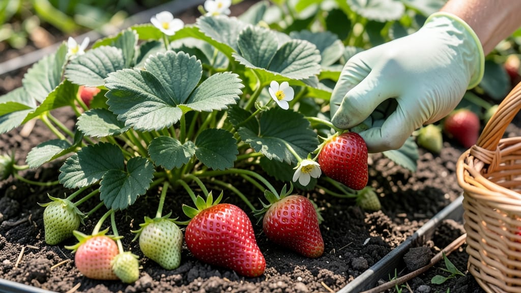 How to Know When to Pick Strawberries: 5 Color, Size, and Texture Cues
