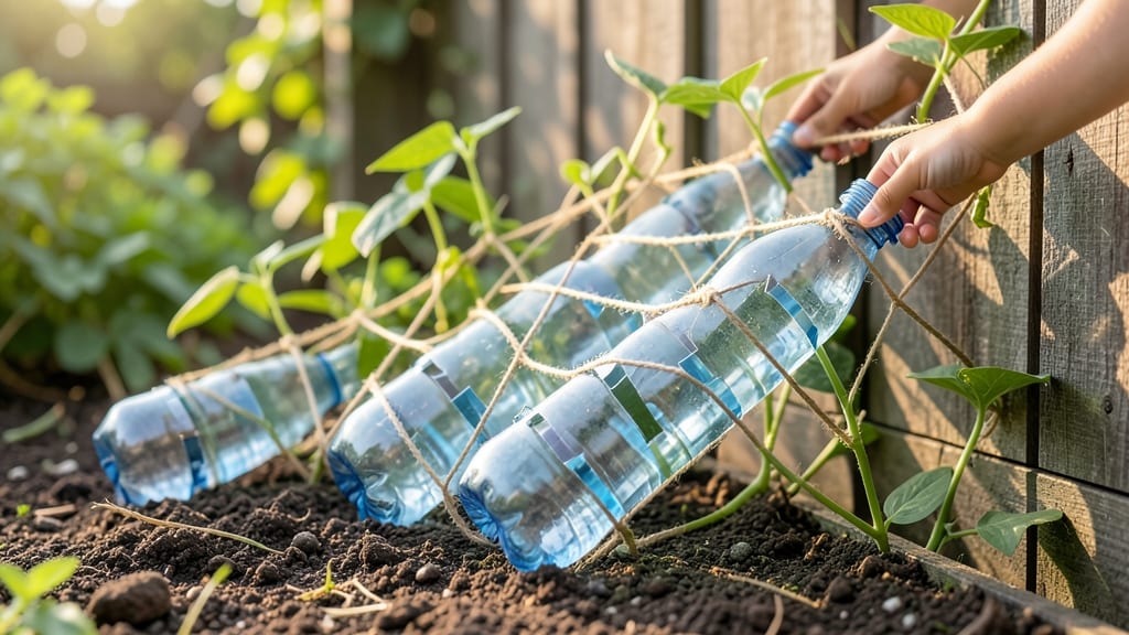 Plastic Bottle and String Lattice